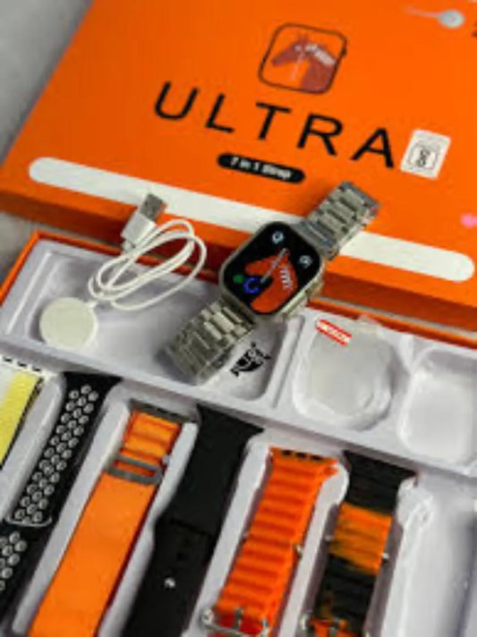 Unisex Digital Watch with 7 Straps - Ultra
