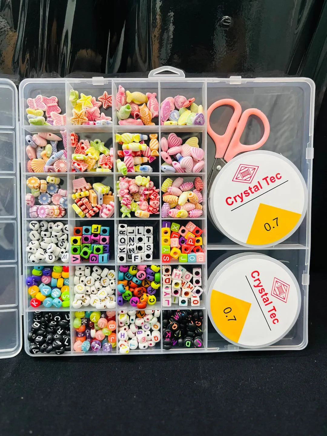 Crystal Scissors & Stickers Set for Craft & DIY